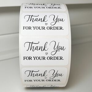 Thank You for Your Order Stickers– Small Business Packaging Labels NEW
